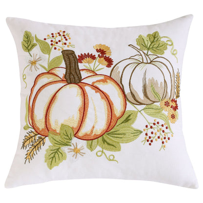 Aurelia – Geëmbroideerde Pompoen Halloween Kussenhoes