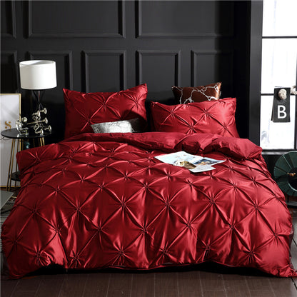 Magdalene – Drie-delige Effen Kleur Beddegoed Duvet Cover