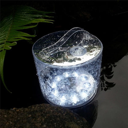 Zonne-energie Opblaasbare LED Campinglamp – 10 LEDs, Waterdicht, Opvouwbaar
