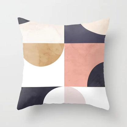 Juno – Minimalistische Abstractie Geometrische Kussenhoes voor Thuis