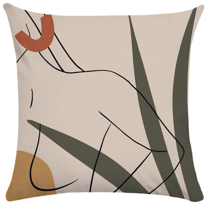 Sienna – Abstracte Vrouwelijke Kussenhoes