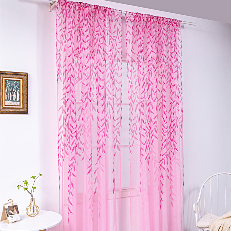 Iris – Inverted Willow Wicker Offset Printing Gordijnen voor de Woonkamer