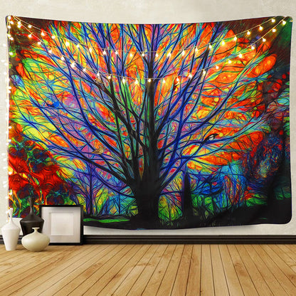 Octavian – Kleurrijk Boom Forest Tapisserie