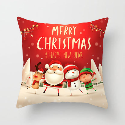 Sable – Kussenhoes met Kerstman en Sneeuwman