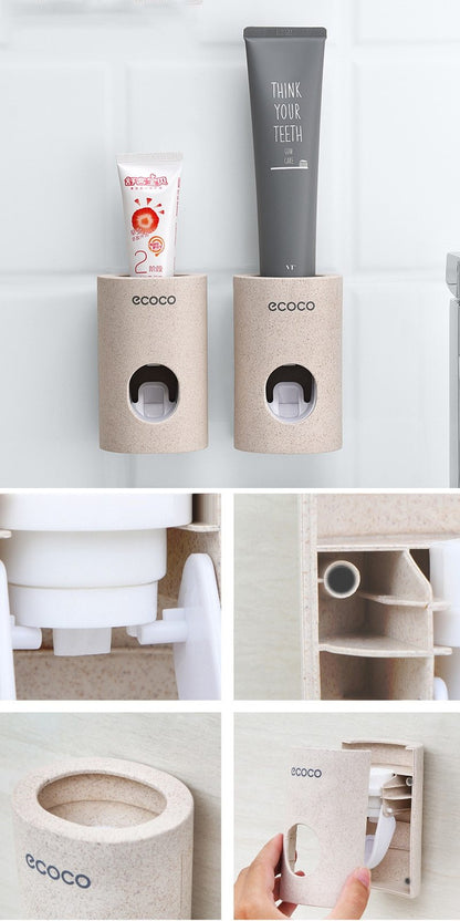Leontine – Automatische Tandpasta Dispenser met Wandmontage