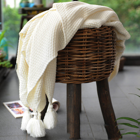 Verve – Gebreide Dekbed Nordic Wolken Plaid