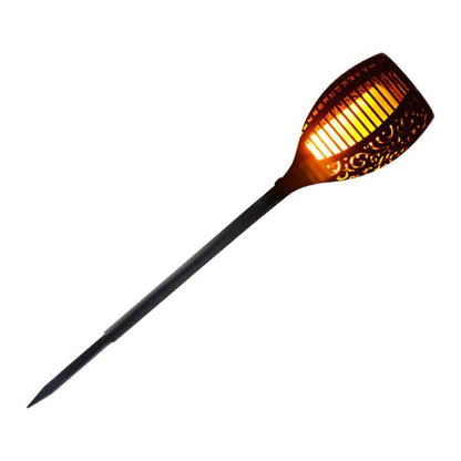 Zonne-oplaadbare Vlammende Tuinfakkels – LED Tiki Lampen, IP65 Waterdicht, Metaal (1/4/8 Stuks)