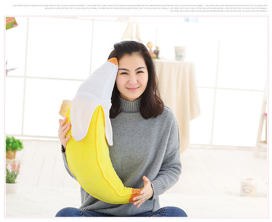 Celeste – Banana Kussen van Korte Pluche