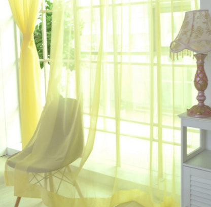 Elowen – Eenvoudige Tulle Gordijnen voor de Woonkamer Transparante Tulle Gordijnen voor de Slaapkamer