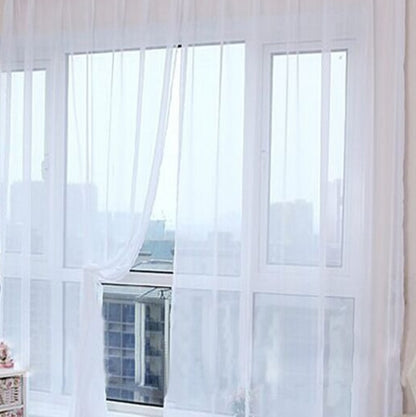 Elowen – Eenvoudige Tulle Gordijnen voor de Woonkamer Transparante Tulle Gordijnen voor de Slaapkamer