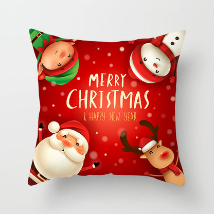 Sable – Kussenhoes met Kerstman en Sneeuwman