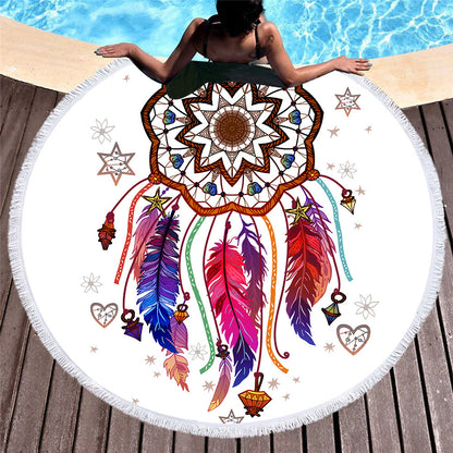 Clarity – Ronde Strandhanddoek van Microvezel