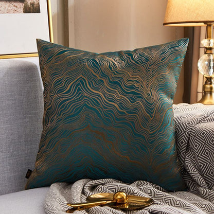 Ember – Luxe Moderne Lichtgewicht Sofa Auto Kussenhoes van Zijde Satijn met Metallic Kleur