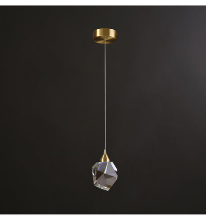 Verity – Luxe Koper Kristallen Chandelier Modern Minimalistisch Drie-Kops Chandelier