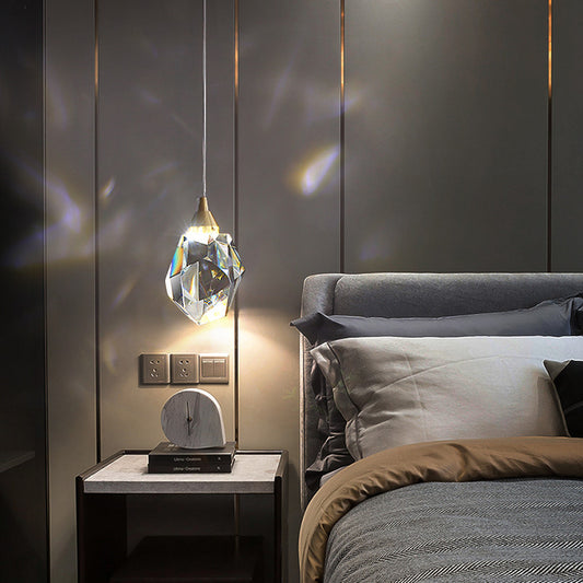 Verity – Luxe Koper Kristallen Chandelier Modern Minimalistisch Drie-Kops Chandelier
