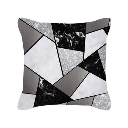 Ophelia – Geometrisch Print Vierkante Kussenhoes van Perzikskin