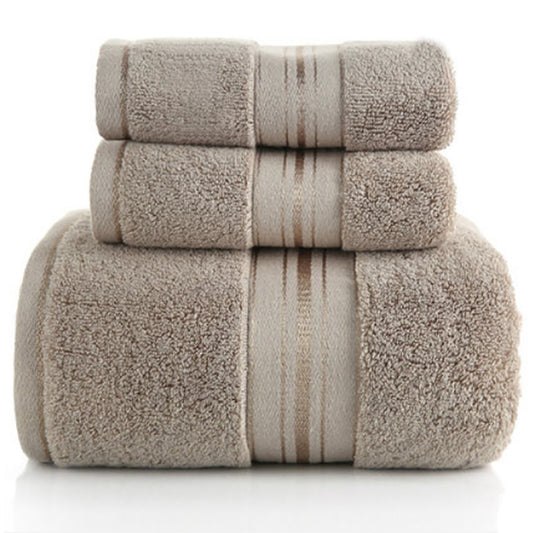 Leontine – Luxe Katoenen Badhanddoek Set van 3 Stuks
