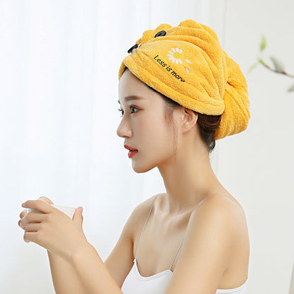 Anneliese – Sneldrogende Microvezel Haarhanddoek met Borduursel