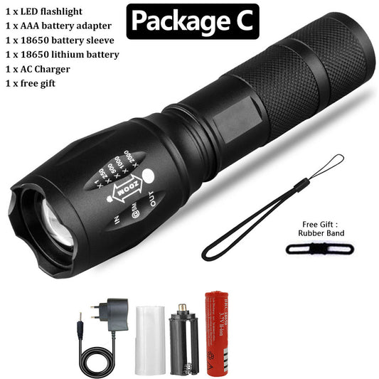 Ocean – Oplaadbare Waterdichte Mini Camping Zaklamp voor Thuisverdediging