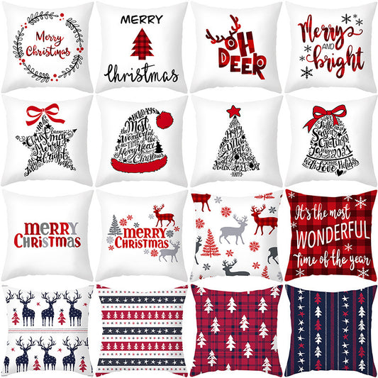 Cypress – Kerstmis Cartoon Kussenhoes voor Sofa en Kantoor