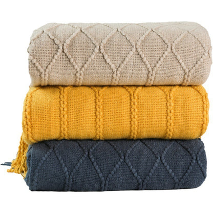 Odette – Coral Fleece Gebreide Bankdeken