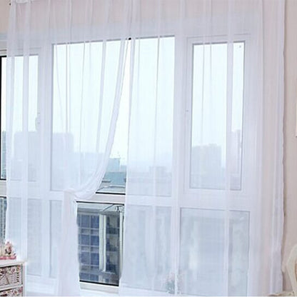 Elowen – Eenvoudige Tulle Gordijnen voor de Woonkamer Transparante Tulle Gordijnen voor de Slaapkamer
