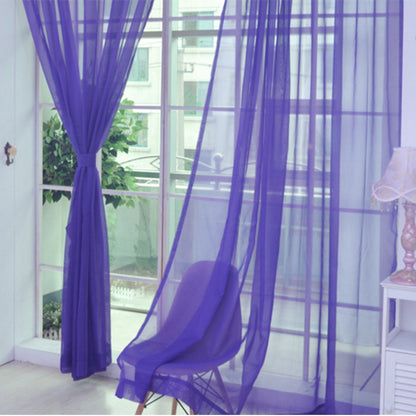 Elowen – Eenvoudige Tulle Gordijnen voor de Woonkamer Transparante Tulle Gordijnen voor de Slaapkamer