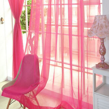 Elowen – Eenvoudige Tulle Gordijnen voor de Woonkamer Transparante Tulle Gordijnen voor de Slaapkamer