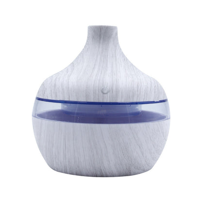 Benedict – Houten Grain Aromatherapie USB Luchtbevochtiger met Essentiële Olie Diffuser