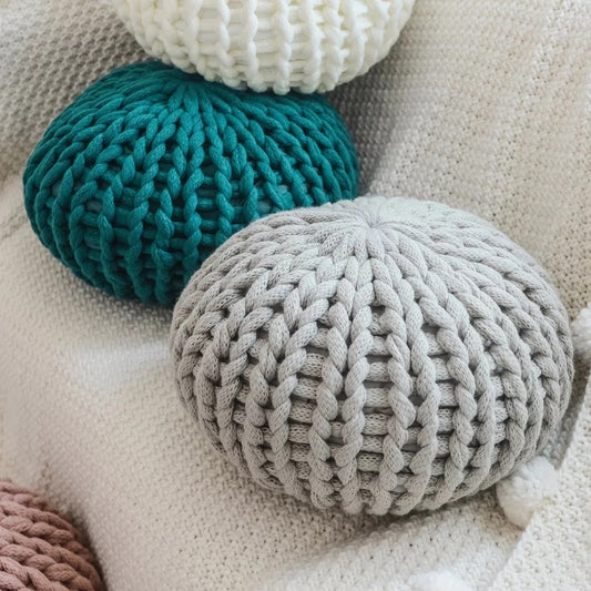 Magdalene – Handgeweven Dikke Wol Kussen, Creatieve Ronde Futon