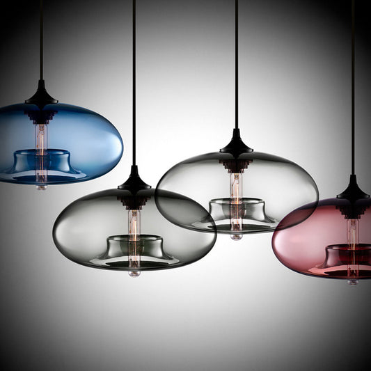 Lucian – Industriële Hanglamp van Glas voor Moderne Interieurs