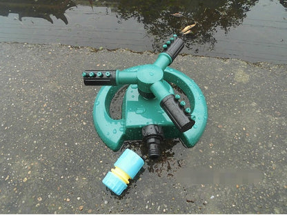 360° Roterende Tuinsproeier – 3-Armige Instelbare Besproeiingssysteem voor Gazon & Tuin
