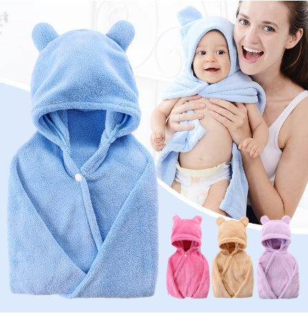 Mirabelle – Hooded Badhanddoek voor Baby's van Katoen