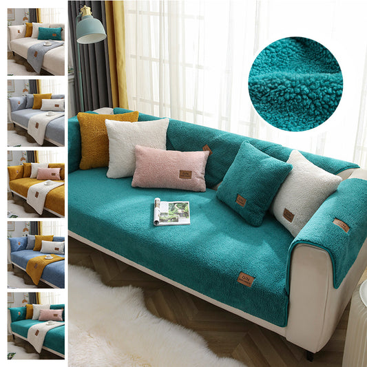 Isla – Luxe Pluche Sofa Hoes Voor Woonkamer, Antislip en Zacht