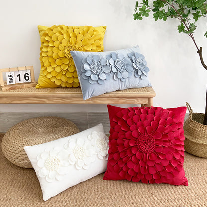Meadow – Kussenhoes in Eenkleurig Design van Luxe Materialen