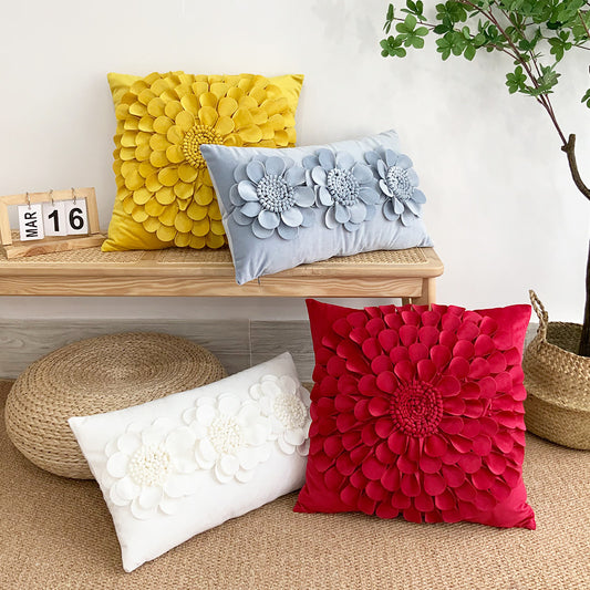 Meadow – Kussenhoes in Eenkleurig Design van Luxe Materialen