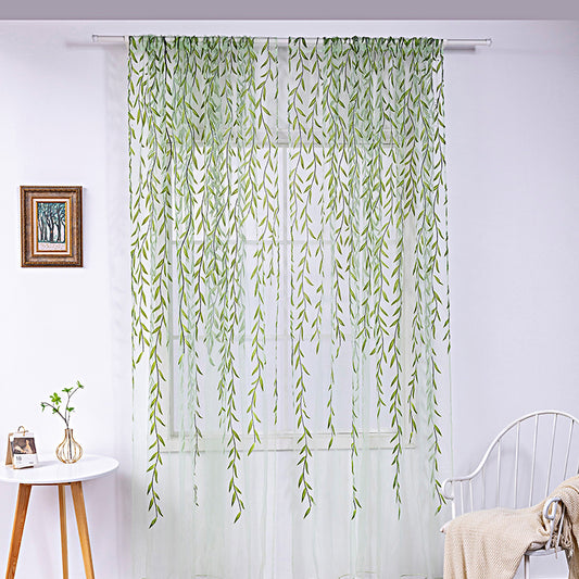 Iris – Inverted Willow Wicker Offset Printing Gordijnen voor de Woonkamer