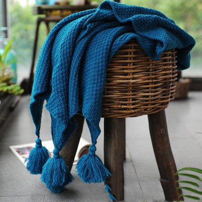 Verve – Gebreide Dekbed Nordic Wolken Plaid