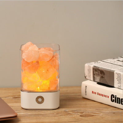 Leontine – USB Kristallicht Himalaya Zout LED Lamp
