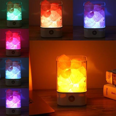 Leontine – USB Kristallicht Himalaya Zout LED Lamp