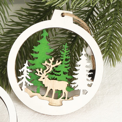 Aurelius – Creatieve Kerstdecoratieve Houten Hangdecoratie