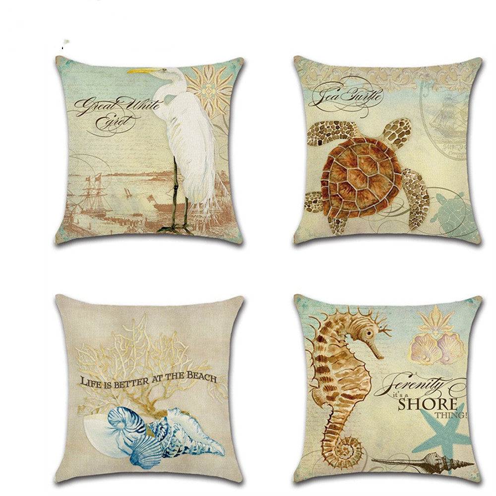 Zenith – Kussenhoes met Zeedierenpatroon