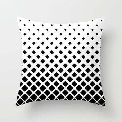 Haven – Geometrisch Abstract Geel Zwart Kussenhoes voor Sofa