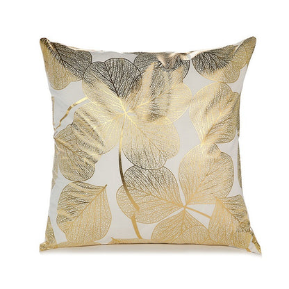 Indigo – Elegante Witte en Gouden Decoratieve Kussenhoezen