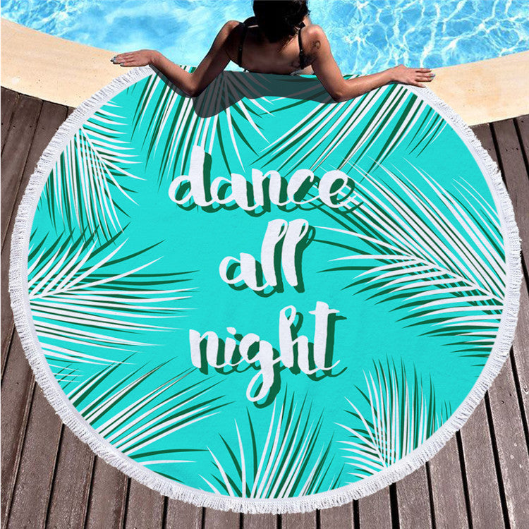 Brio – Ronde Geprinte Strandhanddoek Sjaal
