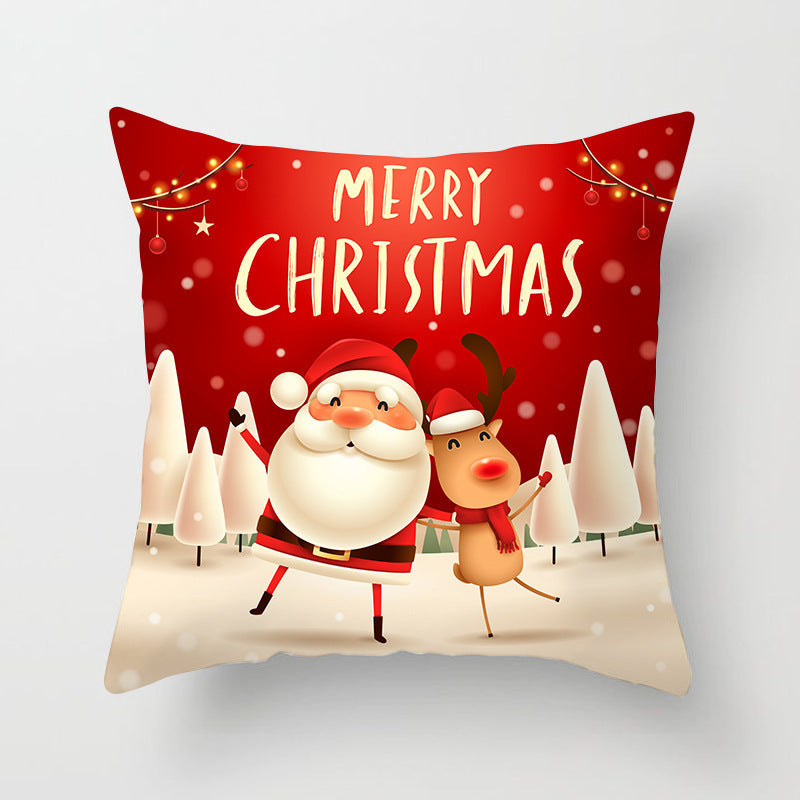 Sable – Kussenhoes met Kerstman en Sneeuwman
