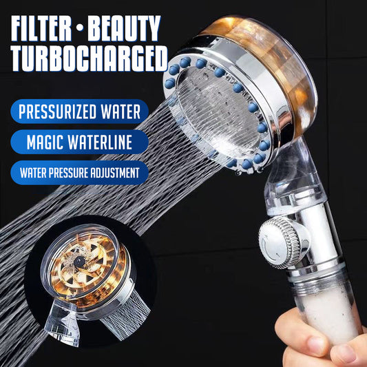 Sable – Druknevel Turbo Douchesproeier met Eén-Toets Waterbesparing en Hoge Druk