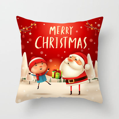 Sable – Kussenhoes met Kerstman en Sneeuwman