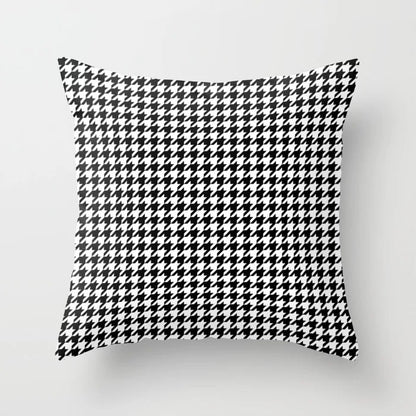 Haven – Geometrisch Abstract Geel Zwart Kussenhoes voor Sofa