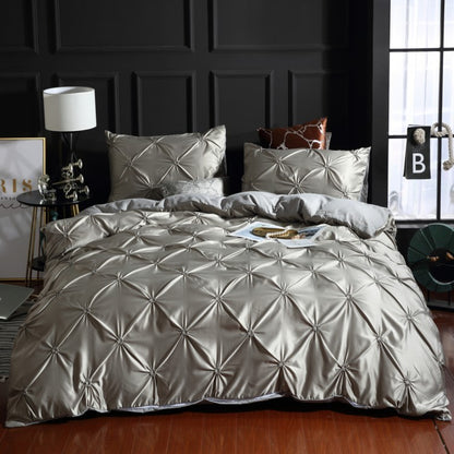 Magdalene – Drie-delige Effen Kleur Beddegoed Duvet Cover